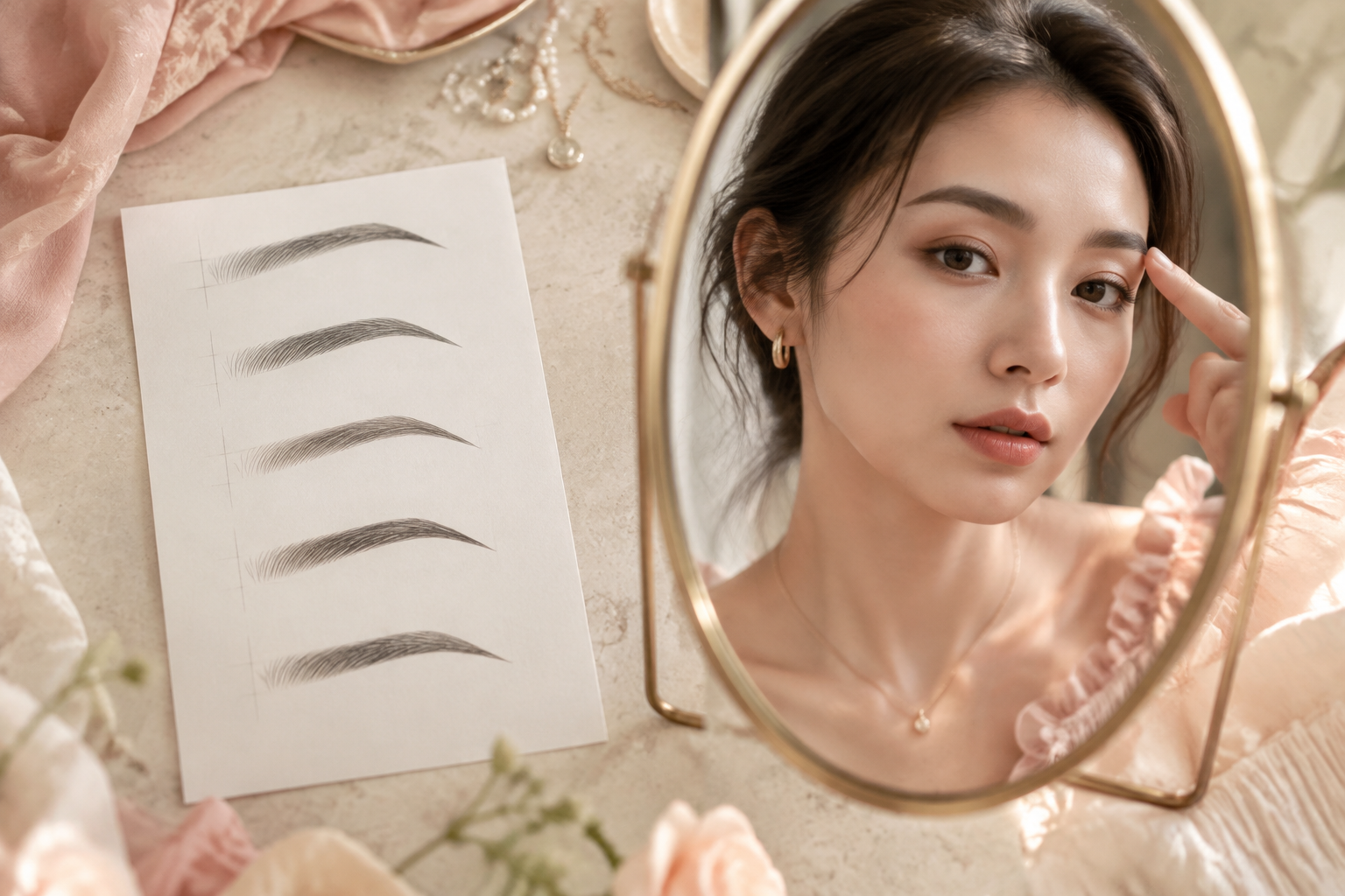 5 Brow Shapes That Suit Soft Romantic Outfits