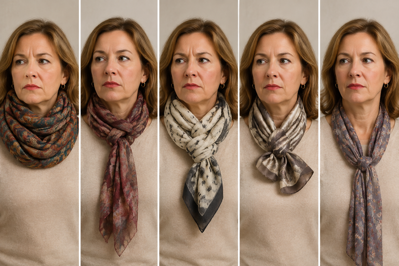 5 Scarf Mistakes That Make Necks Look Crowded