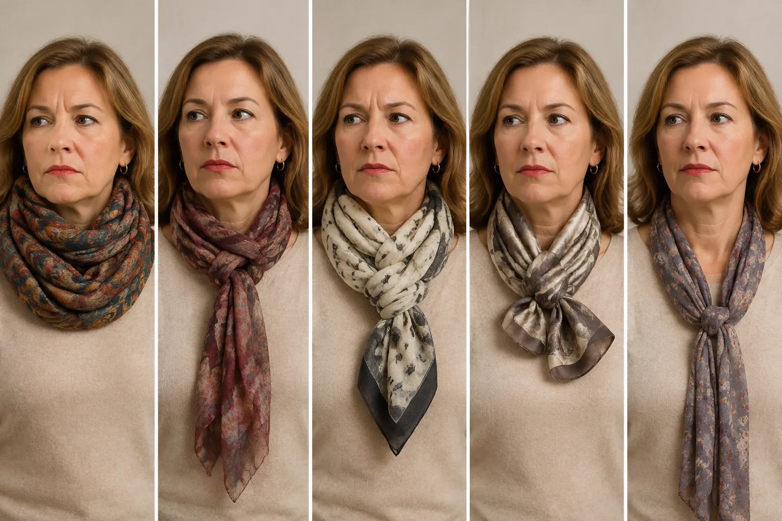 5 Scarf Mistakes That Make Necks Look Crowded