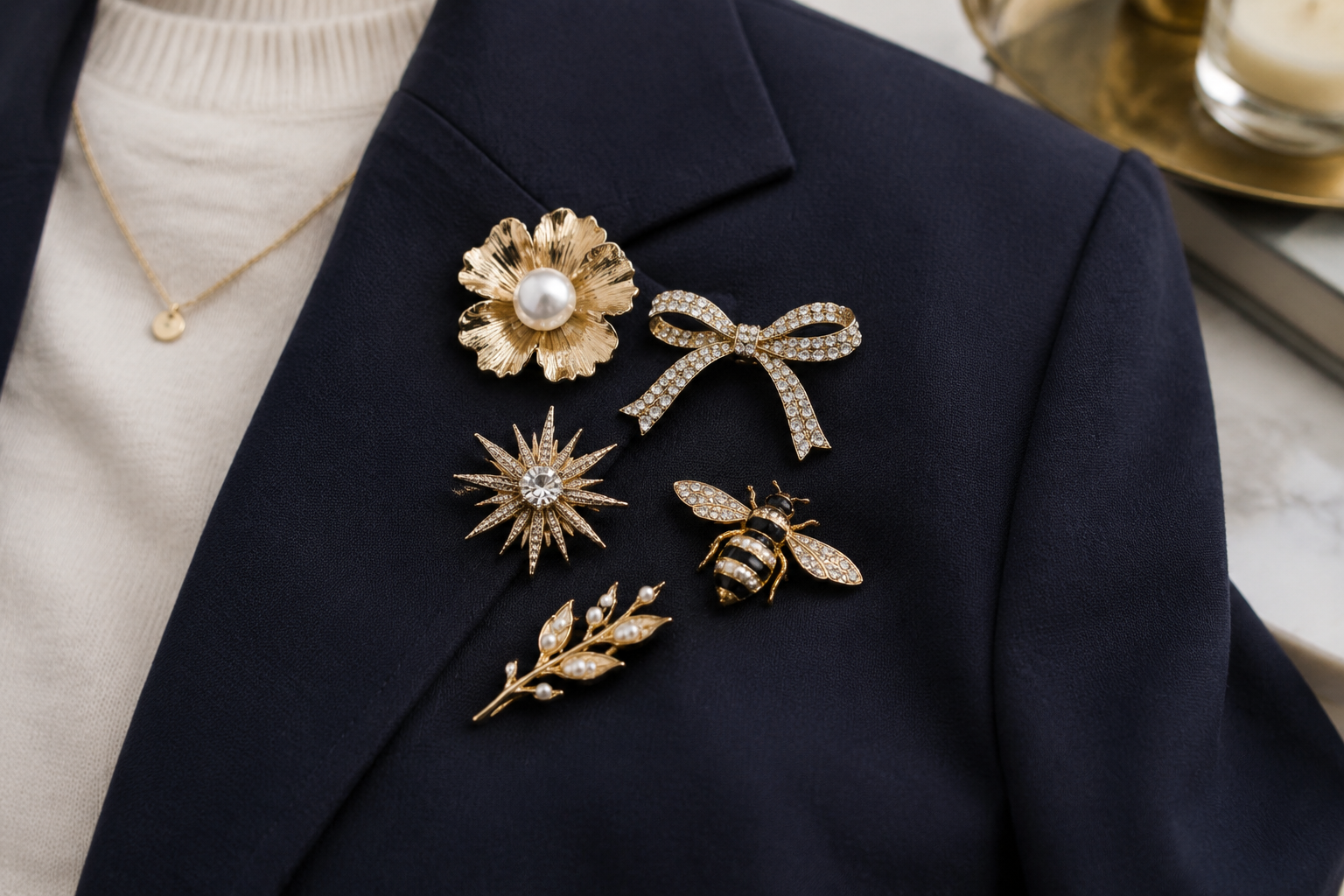 6 Brooches for Blazers That Still Feel Current