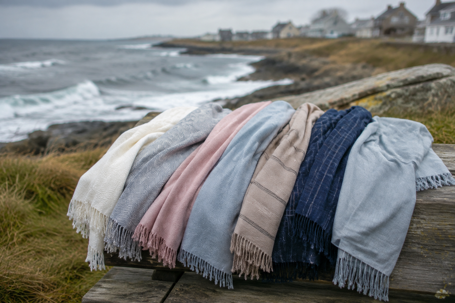 7 Scarves That Handle Windy Coastal Spring Mornings