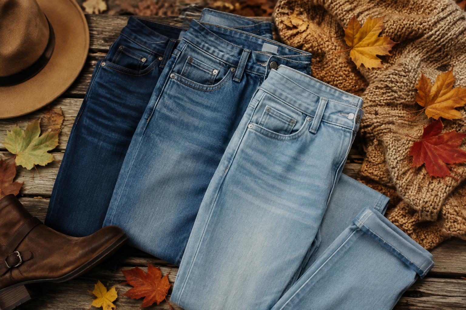 Best Denim Washes for Easy Transitional Autumn Outfits