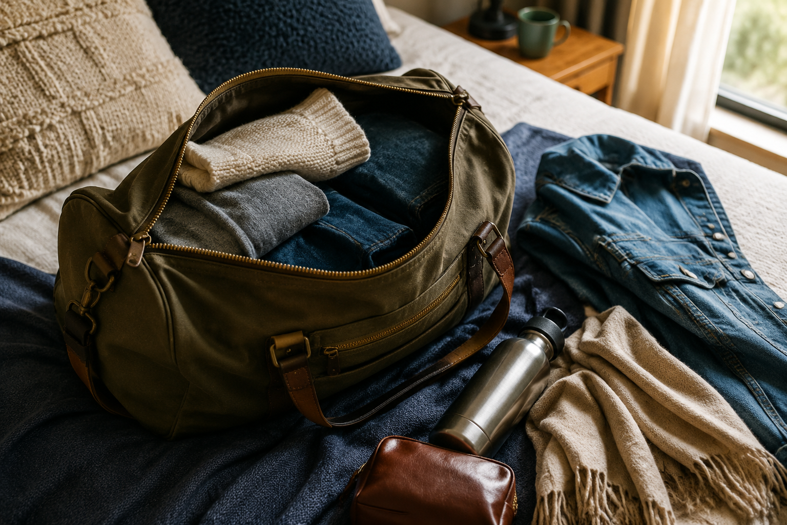 How to Pack a Weekend Bag for Cool Spring Nights