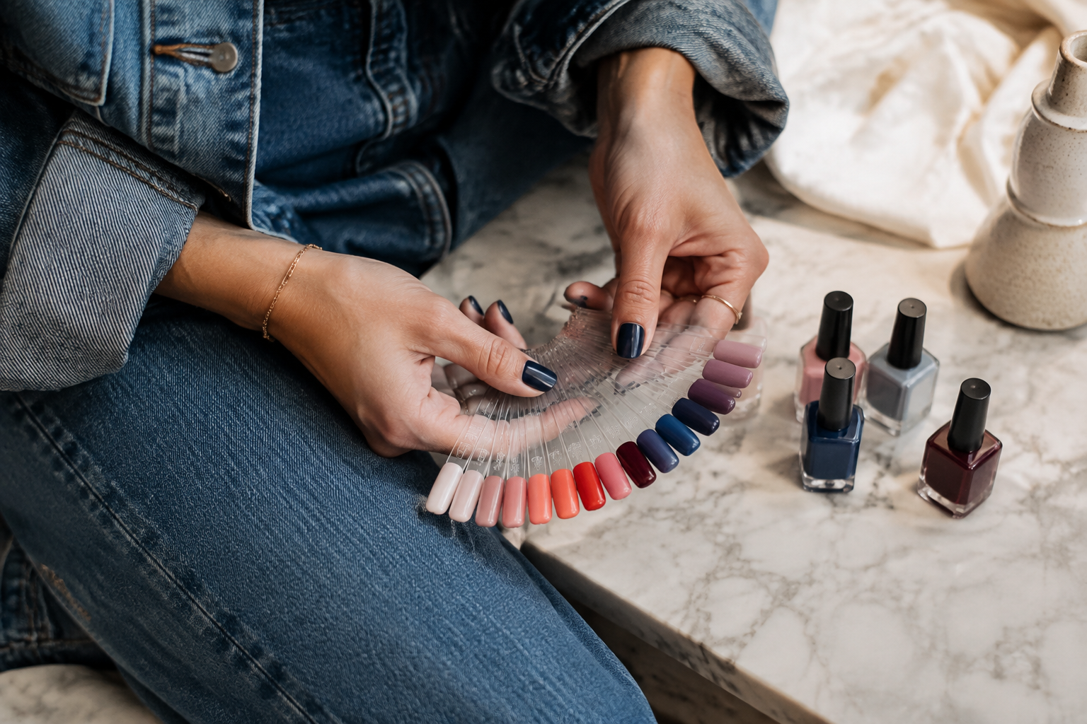 How to Pick Nail Colors That Flatter Denim Outfits