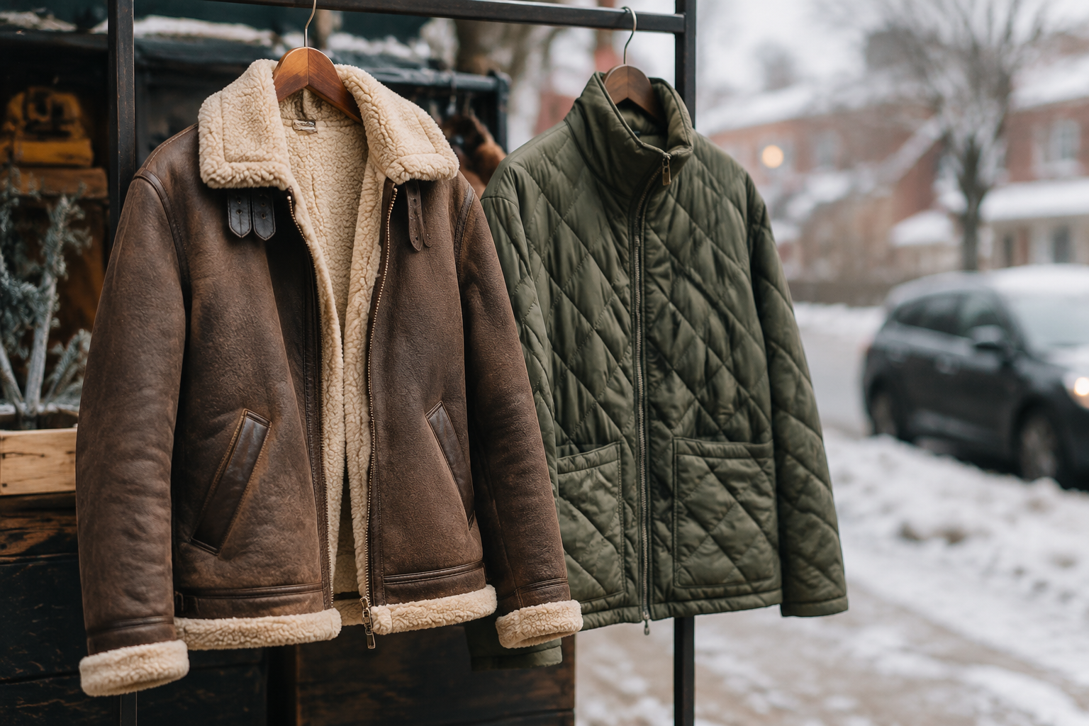 Shearling vs Quilted Jackets for Cold Weekend Errands