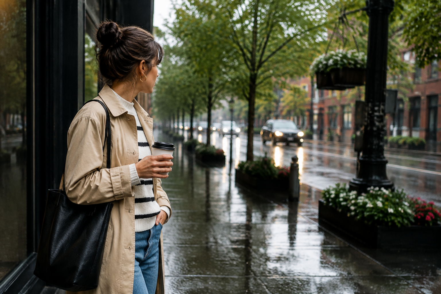 What You Need for a Put-Together Rainy Monday Look