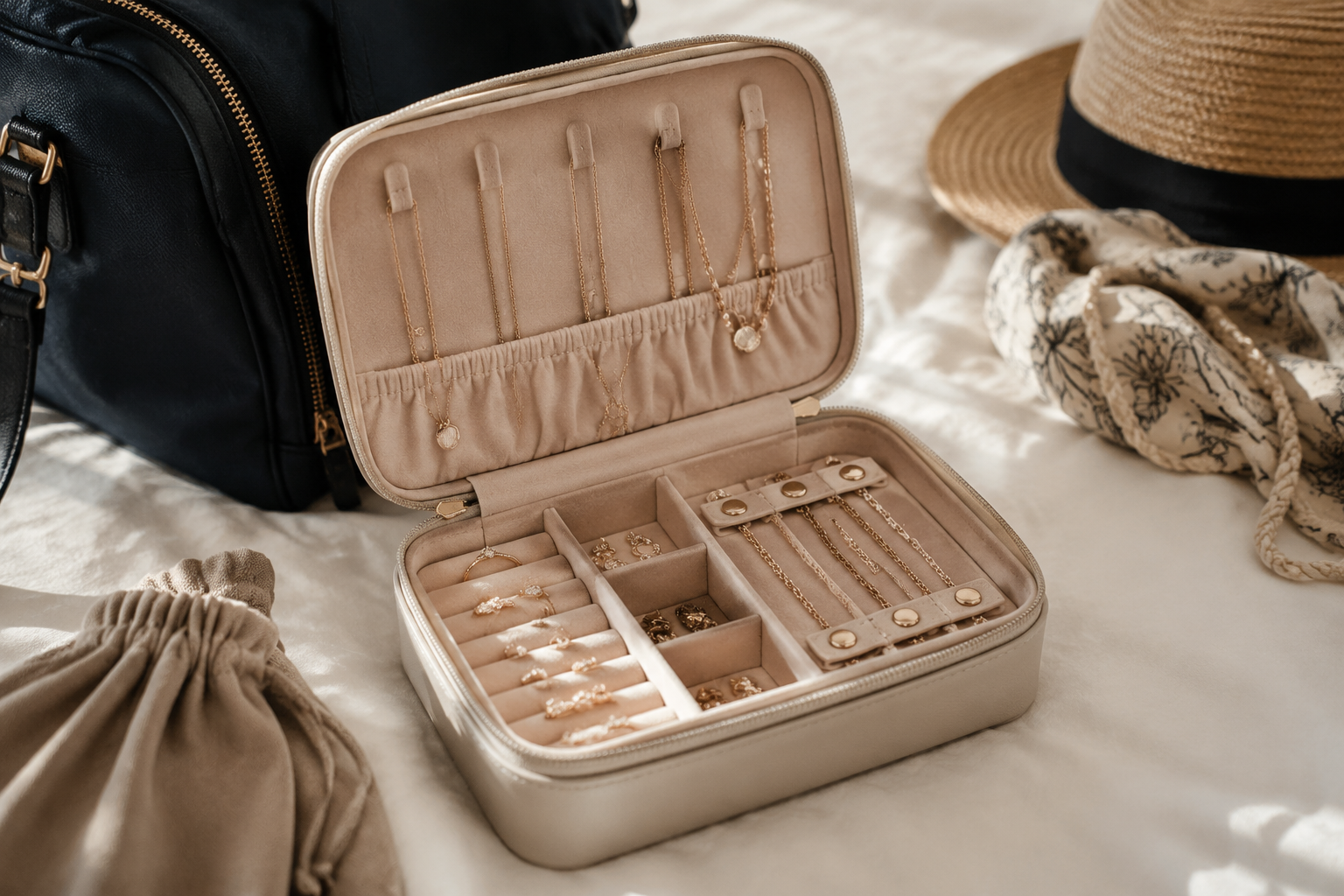 What You Need for a Travel Jewelry Case That Prevents Tangles
