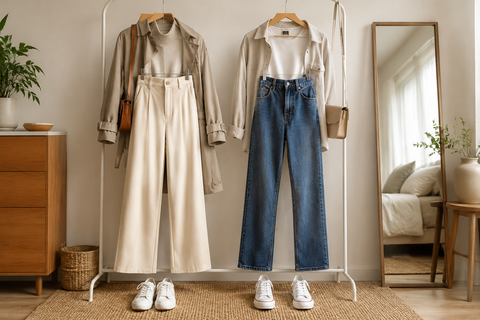 Wide-Leg Pants vs Straight Jeans for Spring Layering